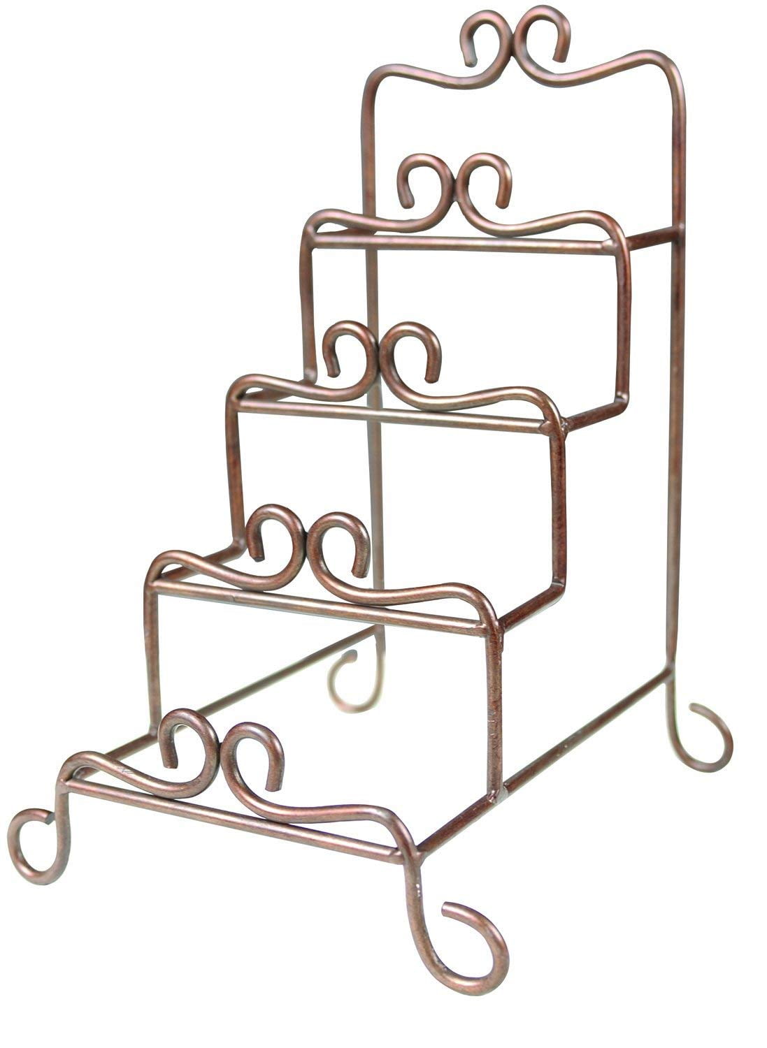 Manual Metal Tiered Plate Racks, Mini, Set of 2, Tiered rack has 4