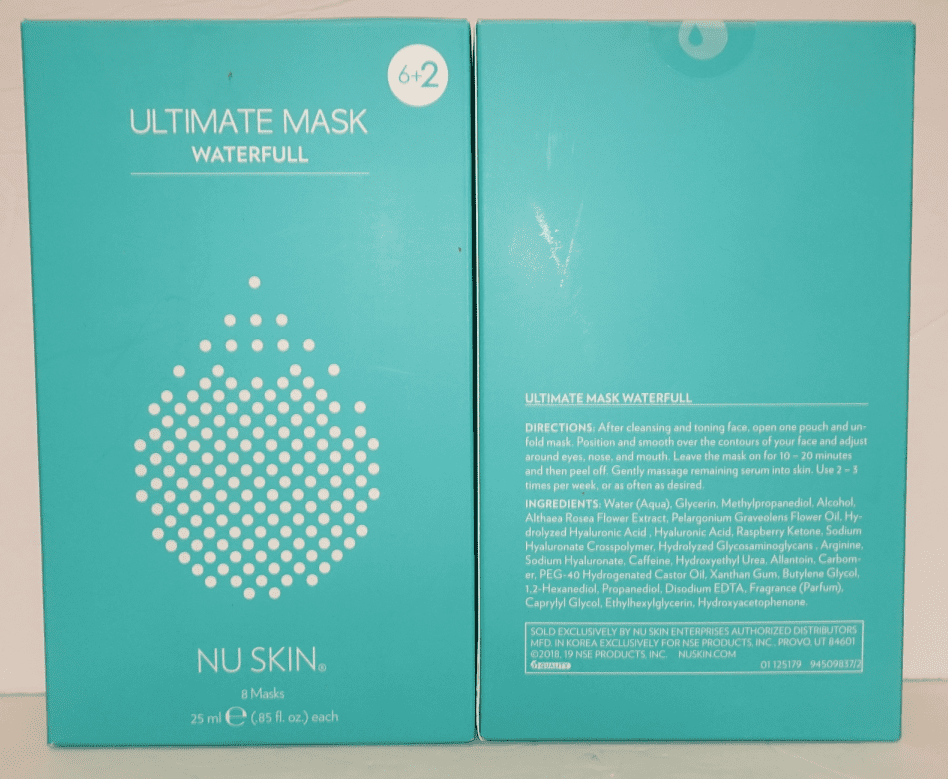Nu Skin Ultimate Green Tea Waterfull 6+2 Packs 0.85fl oz 25ml (2 Boxes)