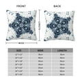 thumbnail image 4 of YFYANG Square Decorative Throw Pillow Case (Without Pillow Insert), Blue Watercolor Snowflake Bedroom Sofa Car Cushion Cover, 24"x24", 4 of 9