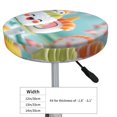 thumbnail image 4 of Disketp Kawaii Sushi Characters Delight Funda Redonda para Taburete, Funda de Cojín para Silla de Bar Suave y Elástica-14 inch, 4 of 7