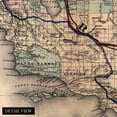 thumbnail image 2 of 1876 Map of California - Vintage Map Wall Art - Map of California Poster - Southern Pacific Railroad Railway - Old Map of California - California Wall Map, 2 of 8