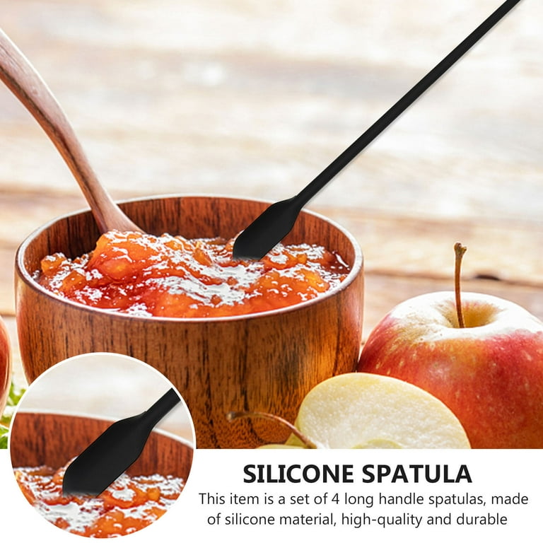 NUOLUX 3pcs Silicone Jar Spatula Last Drop Scraper Silicone Food Spatula  for Home 