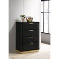 thumbnail image 2 of Caraway 4-drawer Bedroom Chest Black, 2 of 11