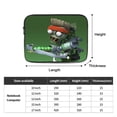 thumbnail image 4 of Plants Vs Zombies Laptop Sleeve Case 10 inch Laptop Bags Notebook Computer Cover Bag, Slim Protective Travel Carrying Case Sleeve, 4 of 8