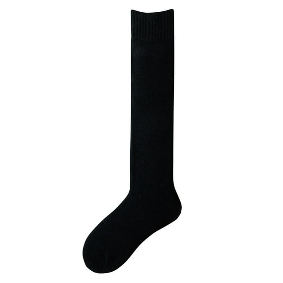MuZeFu Comfy Socks Women Warm Women Warm Winter Comfort Knee-High Fashion Temperament Solid Color Socks