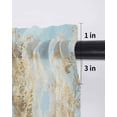 thumbnail image 6 of Contemporary Yellow Blue Tree Tier Curtains 24 Inch Length,Sheer Curtains for Bedroom Living Room Window Abstract Art Oil Paiting Small Half Window Kitchen Curtains & Drapes 27.5"x24" 2 Panels, 6 of 6