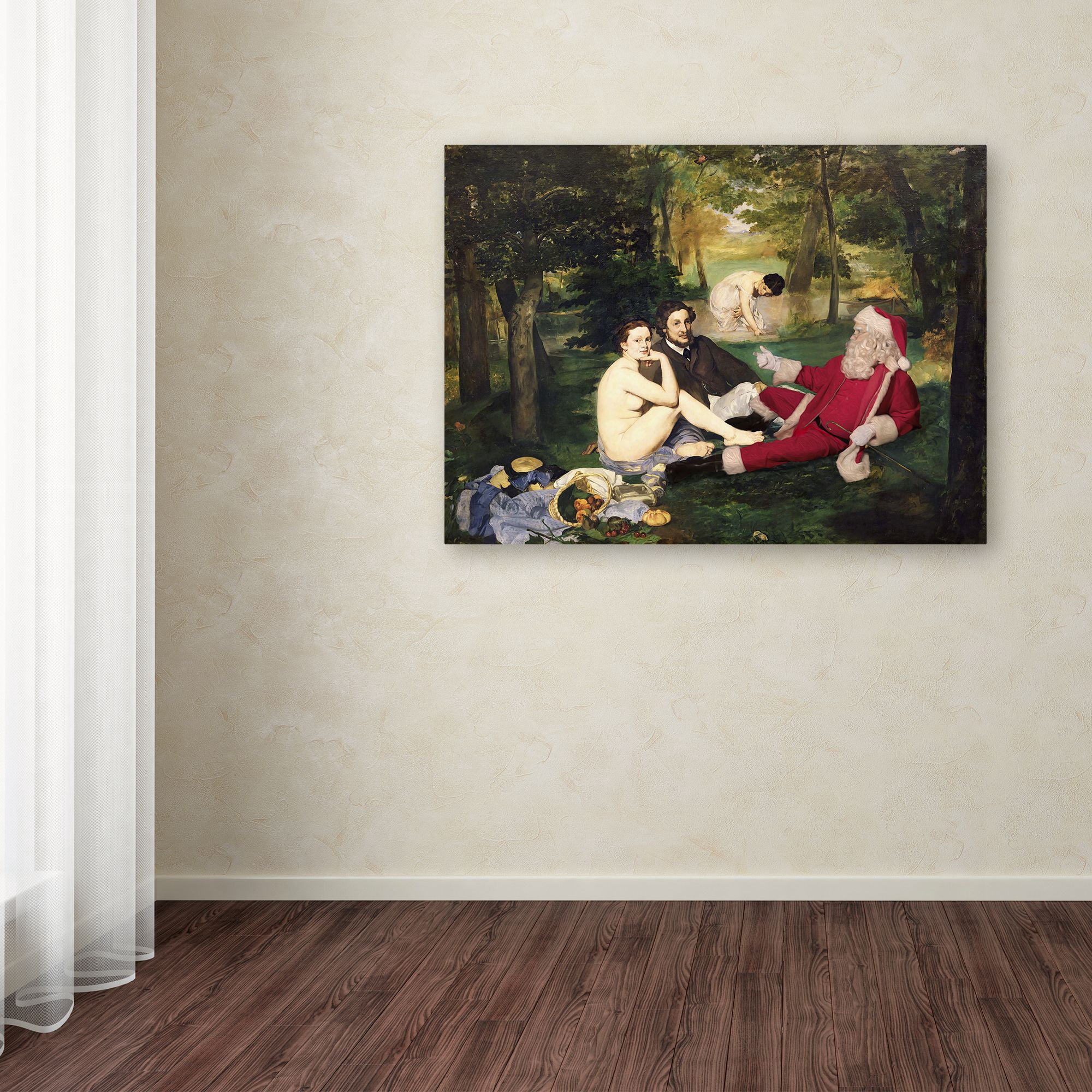 Trademark Fine Art 'Manet-Le De?jeuner Sur Lherbe' Canvas Art by Ed Wheeler