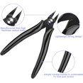 thumbnail image 3 of FrostHike 2 Pack Wire Cutters, Flush Cutters With Spring, Precise Wire Snips, Zip Tie Cutter, Suitable for Electronic Products, Jewelry, Model Tools Professional Micro Cutter for Crafts, 3 of 5