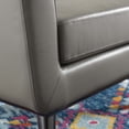 thumbnail image 5 of Ergode Engage Top-Grain Leather Living Room Lounge Accent Armchair - Gray, 5 of 5
