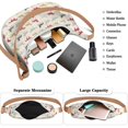 thumbnail image 3 of Hobo Shoulder Bag for Women – Adjustable Strap, Wild Pony and Unicorn Design, Rural Farm Floral Print, Comfortable Everyday Crossbody Purse, 3 of 5