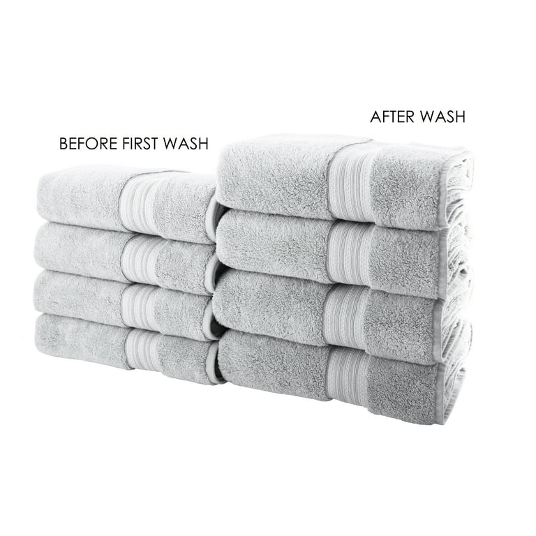Better Homes & Gardens Signature Soft Texture Bath Towel, Silver 
