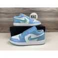 thumbnail image 1 of *N I-K-E A i r-Jor-dan 1 Low SE 'Aquarius Blue' Glacier UNC (FN7366 400) GS Youth, 1 of 6