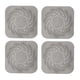 thumbnail image 1 of Apuakthei Paquete de 4 recogedores de pelo, cubierta cuadrada para drenaje de pelo para ducha con ventosa, fácil de instalar, traje para baño, bañera, cocina, 1 of 8