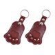 thumbnail image 1 of Methold 2 piezas, llaveros de almacenamiento, llaveros con forma de pata de gato, cadenas de regalo para mascotas, material suave y para Memoriales de mascotas rojo oscuro, 1 of 6