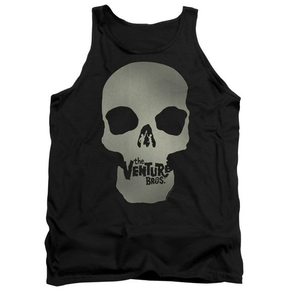 The Venture Bros Skull Logo Adult Tank Top Black