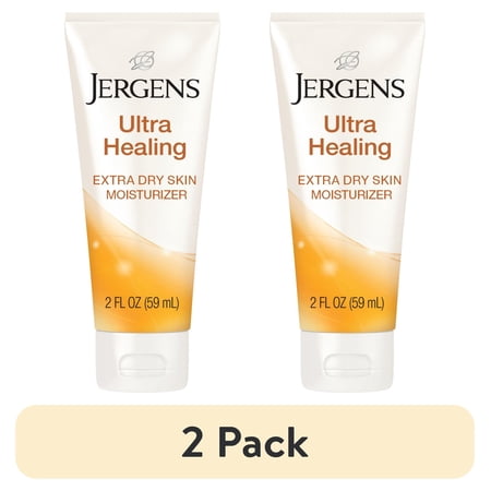 (2 pack) Jergens Ultra Healing Hand and Body Lotion Dry Skin Moisturizer, Vitamins C, E, B5, 2 oz