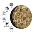 thumbnail image 4 of Naloa coffee Stamps PVC Leather Spare Tire Wheel Cover Spare Tire Cover, for Car Truck SUV Camper Trailer Universal Fit(14-17in)-14 inch, 4 of 6