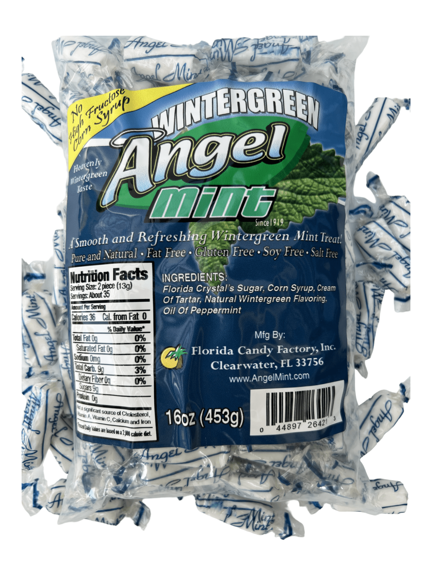 Angel Mint Wintergreen Individually Wrapped Peppermint Stick Mints