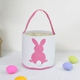 thumbnail image 5 of Large Capacity Easter Goodie Bag with Bunny Pattern ＆ Tail Candy Gifts Basket, 5 of 12