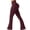 Wine, variant on WREESH Womens Yoga Pants Flare Leggings Stretch High Waist Pants Gym Workout Pants Full Length Active Pants Blue