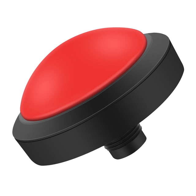 100mm Arcades Button, Massive Convex Push Knob Momentary, Game Room Toggle Decor with LED Convexity Console for DIY Arcades Machine, Industrial