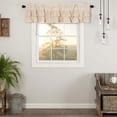 thumbnail image 4 of VHC Brands Simple Life Ruffled Cotton Tier Curtain Pair, Natural Creme, 4 of 5