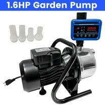 iMeshbean 1.6HP Garden Pump Jet Pump w/Auto Controller 1000GPH 140FT Hmax Stainless Steel