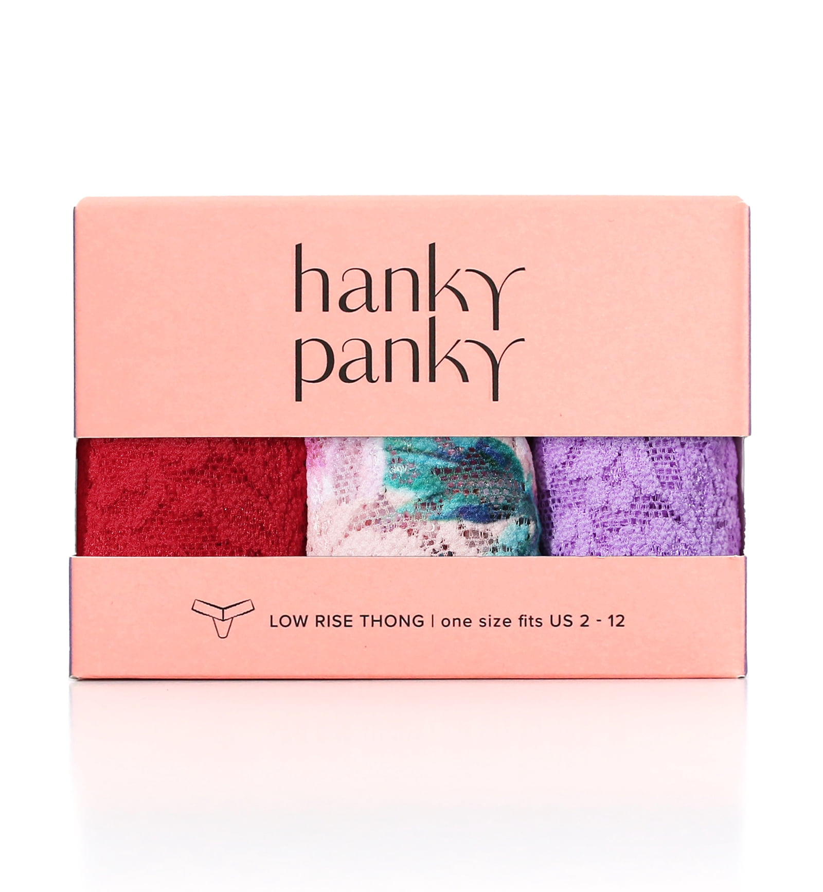 Hanky Panky 3-PACK Signature Lace Low Rise Thong (49113PK