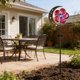 thumbnail image 5 of Lámpara solar de jardín con molino de viento giratorio – Lámpara decorativa de jardín exterior de hierro forjado con diseño calado – Alimentada por energía solar LED, con sensor crepuscular, pa, 5 of 6
