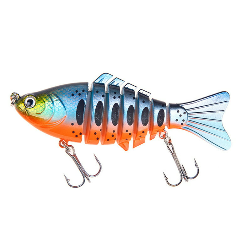 Lifelike Fishing Lures for Bass, Trout, Walleye, Predator Fish - Realistic  Multi Jointed Fish Swimbaits - Freshwater and Saltwater Crankbaits - 1