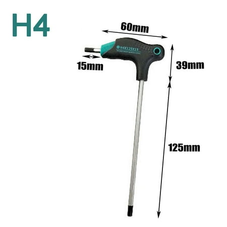 

RANMEI 1pc T-type Hex Key Wrench Spanner H2.5-H8 Hexagon Screwdriver Repair Hand Tool
