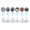 Multicolor D, variant on Halloween Ghost Projection Lights 12-Pack Cute Hanging Ghost Ornament Projector Lamp With Multiple Slides Portable Pumpkin Night Light For Indoor Decor