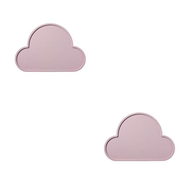 Tapete de cocina Advancent con aislamiento térmico, mantel individual en forma de nube Rosa 2Conjunto