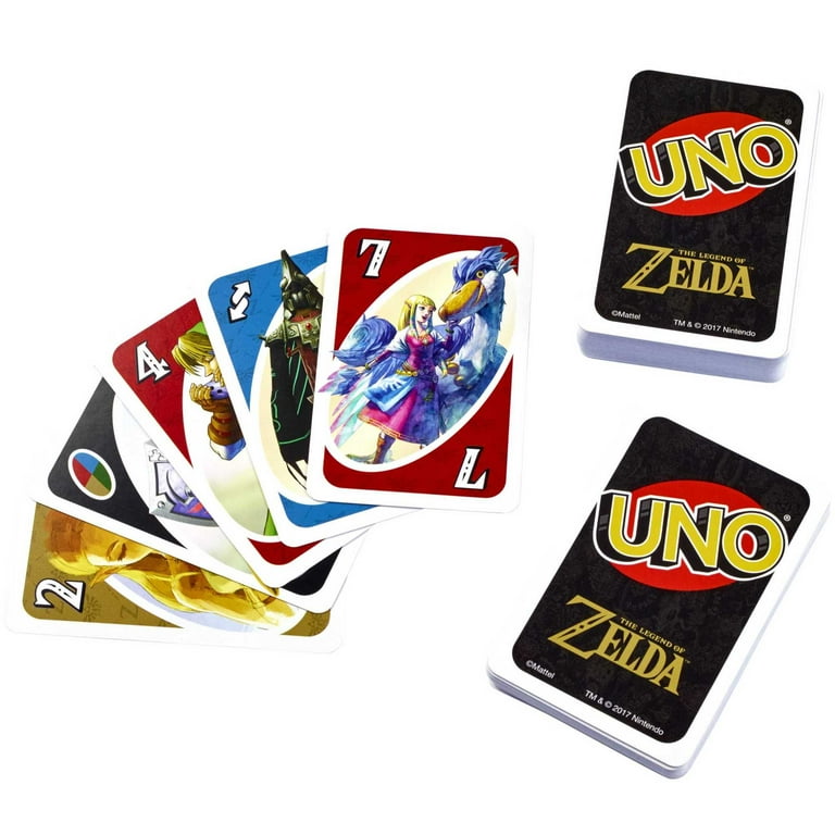 UNO The Legend of Zelda Card Game with Triforce Wild Card photo 3