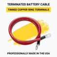 thumbnail image 4 of Spartan Power Red 4 Foot 2 AWG Battery Cable, Positive Only 5/16" M8 Made in USA, 4 of 4