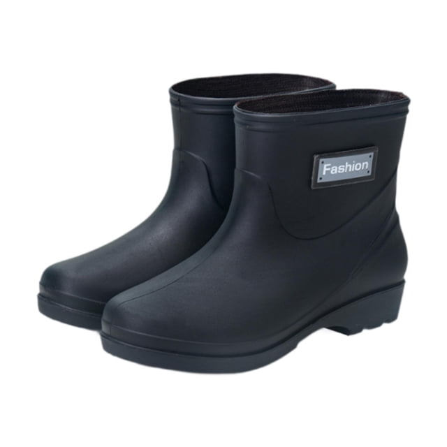 Botas de lluvia para mujer, botas de lluvia versátiles, elegantes, portátiles, botas de lluvia de media pantorrilla para acampar, pescar, viajar y