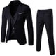 thumbnail image 1 of Men's 3 Piece Fit Suit Set One Button Solid Jacket Vest Pants Business Set, 1 of 1