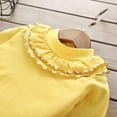 thumbnail image 4 of URMAGIC Toddler Baby Girl Basic Plain Ruffle Long Sleeve Cotton T Shirts Tee Tops 1-6 Years, 4 of 4
