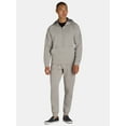 thumbnail image 3 of Athletic Works Men's and Big Men's Strata Fleece Cargo Joggers, Sizes S-3XL, 3 of 5