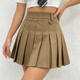 thumbnail image 5 of Back to School Children's Solid Color Leggings Short Skirt Four Season Pleated Skirt Performance Skirt 3-4Years, 5 of 8