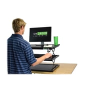 CHANGEdesk Adjustable Standing Desk Converter with Wide Platform and Smooth Height Adjustment, Black (cdm-b)