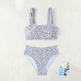 thumbnail image 2 of YAYUBA Girls Swimsuit Two Piece, Swimsuit for Kids XL, Rash Guard Swimsuit Quick Dry Kids Bathing Suit Tropical Bathing Suit for Toddler To Big Kids, 2 of 4