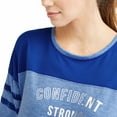thumbnail image 3 of Women's Active Varsity Graphic & Solid Baseball T-Shirt, 3 of 3