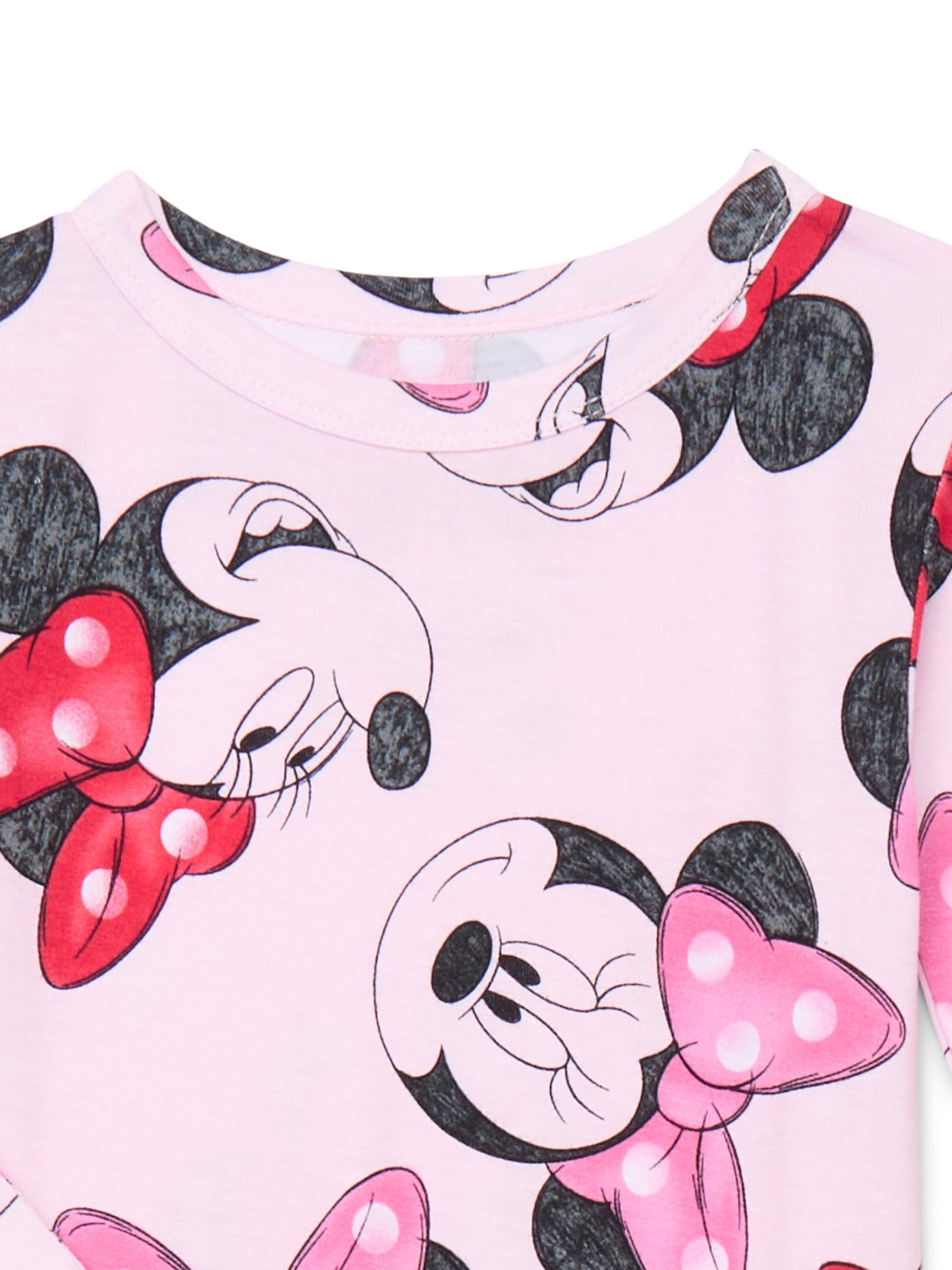 Minnie Mouse Girls Top and Pants Pajama Set, 2-Piece, Sizes 4-10