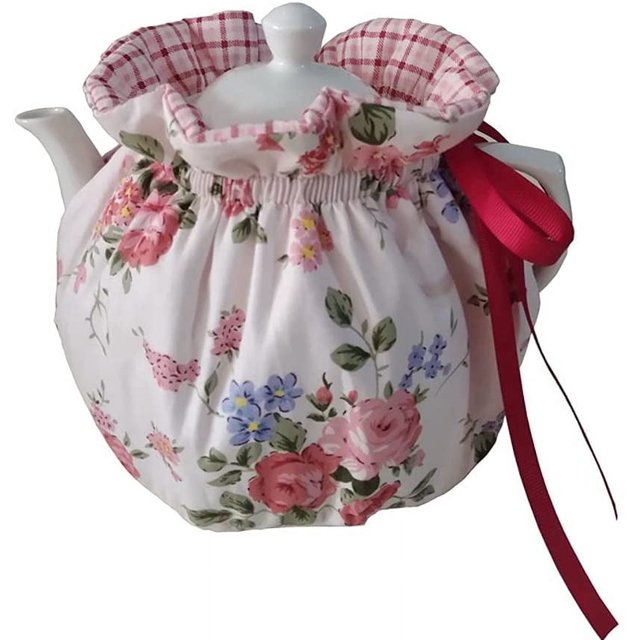 Cotton Tea Cozy for Teapots Printed Tea Cosy Tea Cover Keep Warm Tea Pot Dust Cover Insulated Kettle Cover for Home Kitchen Decorative Accessories (C21), Small