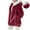 A51 Wine, variant on Fleece Zip Up Winter Coats for Women Fuzzy Long Sleeve Hooded Jackets Warm Lightweight Fashion Hoodies Thermal Teddy Bear Jackets Cozy Oversized Loose Casual Sweatshirts with Pockets