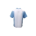 thumbnail image 2 of Guayabera Men's Retro Classic Bowling Two Tone Dress Shirt Light Blue Stripe / White 3XL, 2 of 3