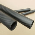 thumbnail image 2 of 3K Carbon Fiber Tubes - Set of 2, Length 500mm, Outer Diameter 15mm, Inner Diameter 14mm, Twill Matte, 2 of 7