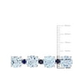 thumbnail image 2 of Everly Women's Topaz Sapphire Sterling Silver Tennis Bracelet, 2 of 6