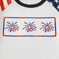 thumbnail image 5 of WUANDIXFA Toddler Boy Outfits 4th of July Baby Boy Outfit Flag Short Sleeve Shirt Shorts 2Pcs Toddler Boys Fourth of July Outfits Blue,18-24 Months, 5 of 7